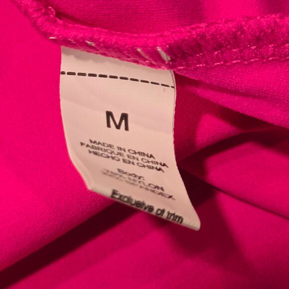 Qinsen Azalea Pink Sleeveless Square Neck Mini Stretchy A Line Dress BNWT - Picture 7 of 10